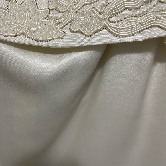 Nolan Miller white Embroidered beaded Women's Jacket with matching tank size 16 - Picture 6 of 11